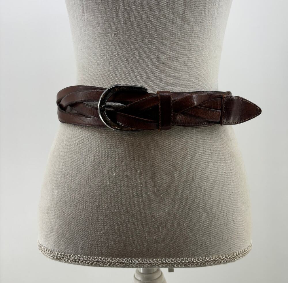 Banana Republic Women's Top Braided Brown Belt Y2K Festival